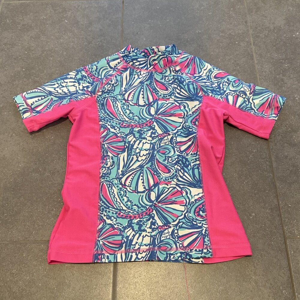 Girls Short Sleeve Rash Guard Top
